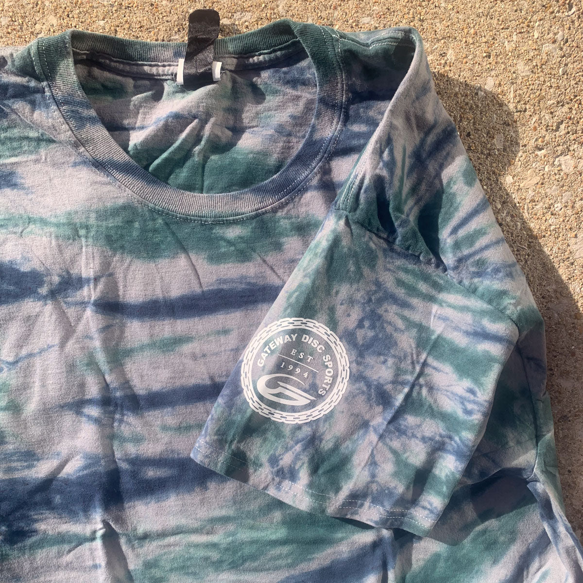 30th Anniversary - Gray & Blue Tie Dyed T-Shirt - Image 2