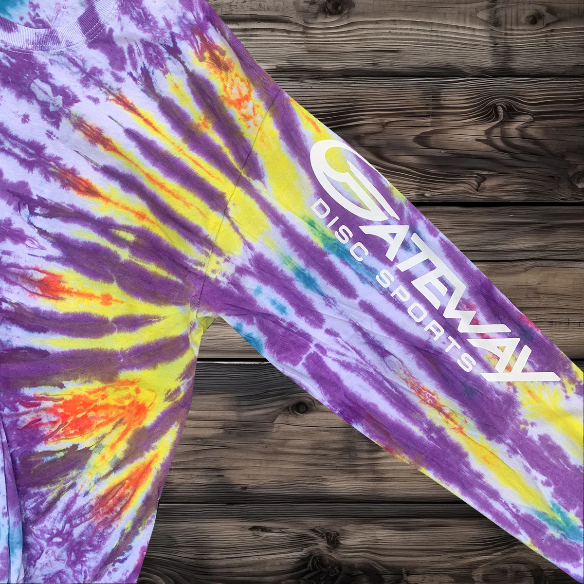 30th Anniversary - Rainbow Tie Dyed Long Sleeve T-Shirt - Image 2