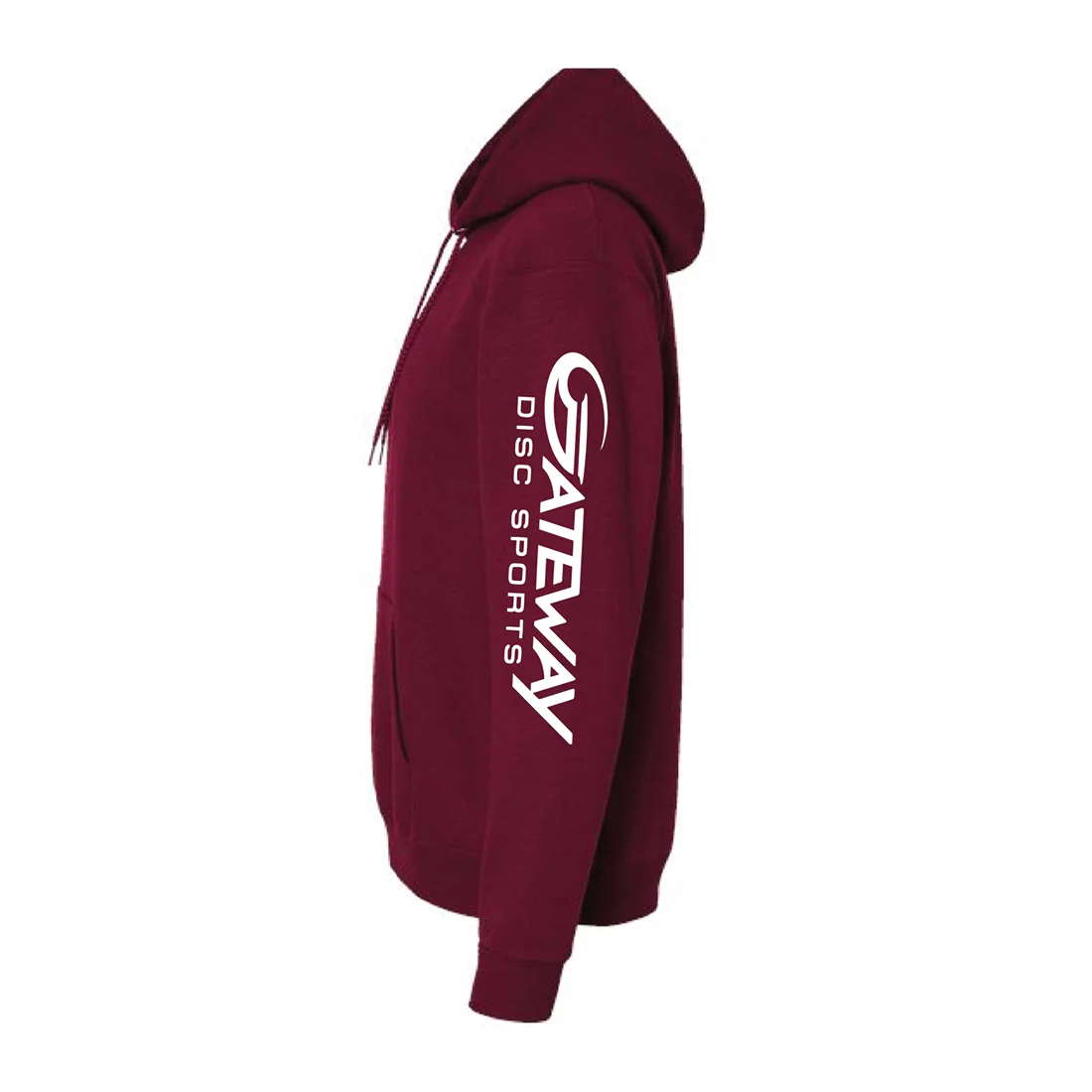 Burgandy Gateway Hooded Sweatshirt - Image 2