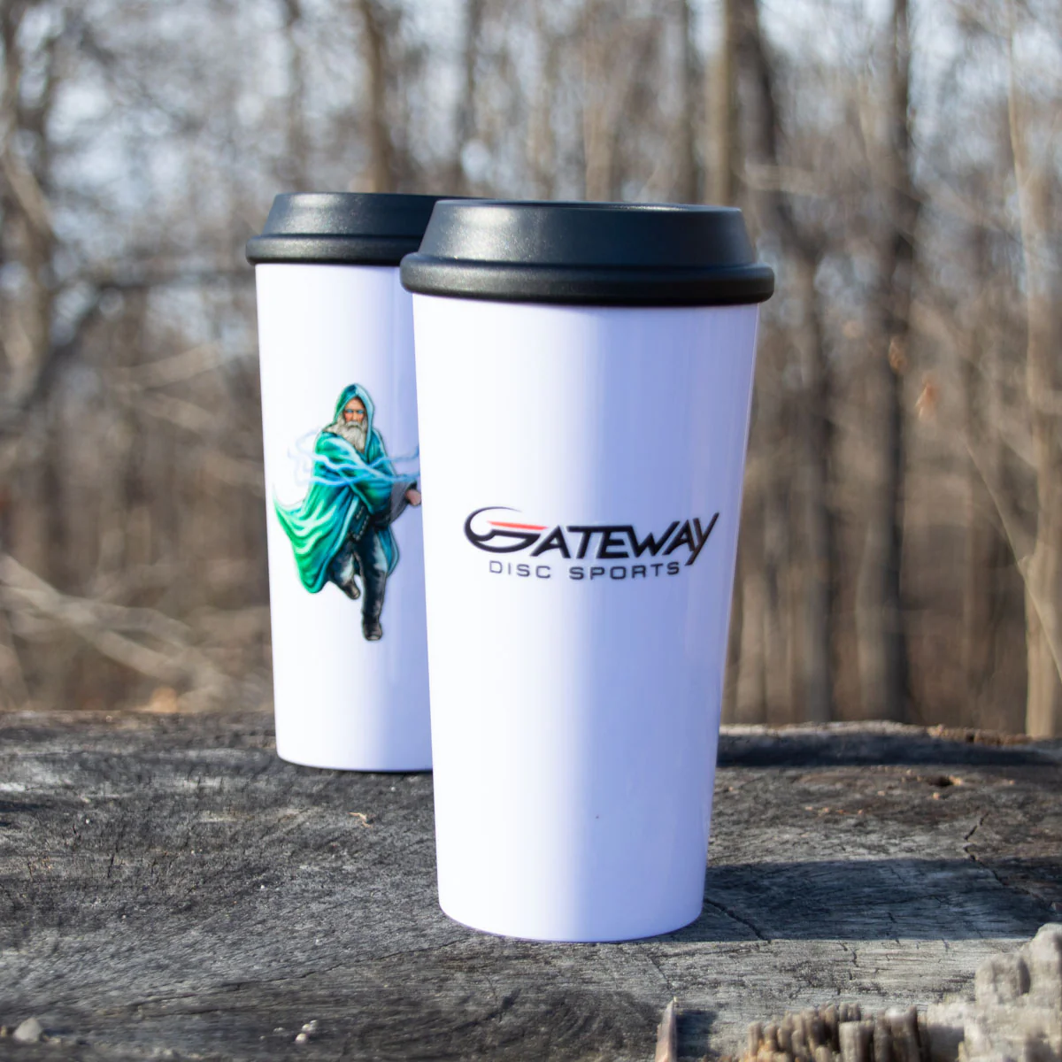 White 16oz Plastic Tumbler - Image 2