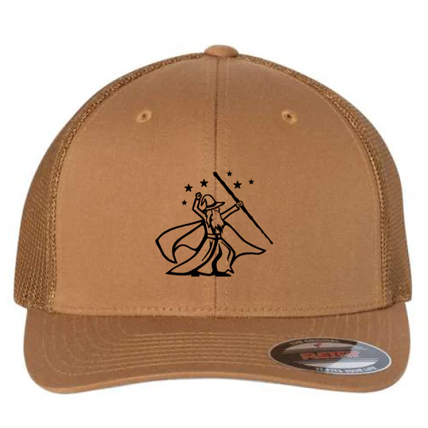 Wizard Flexfit Fitted Trucker Hat - Image 5