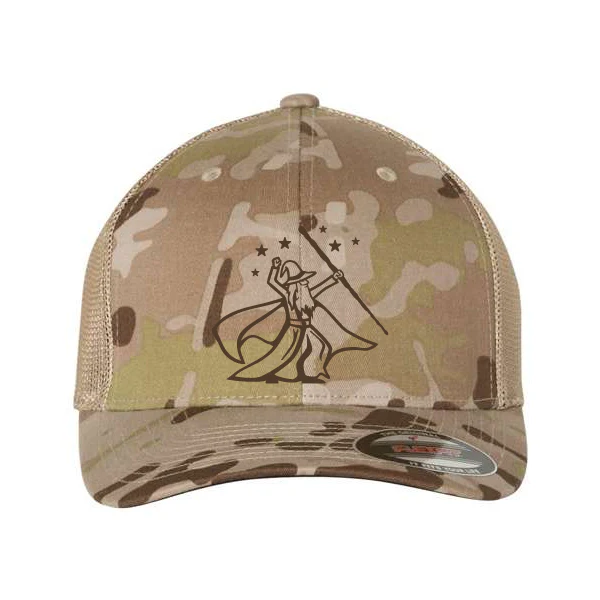 Wizard Flexfit Fitted Trucker Hat - Image 6